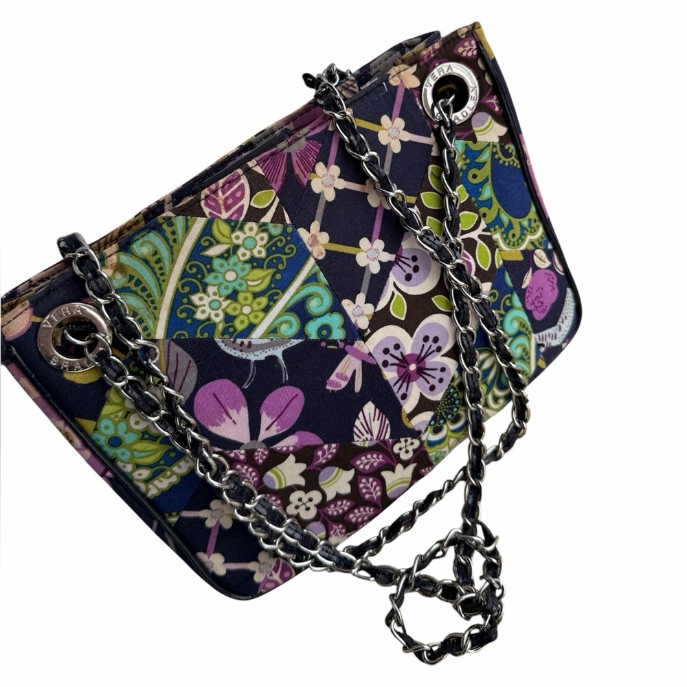 Vera Bradley floral chain shoulder bag purse handbag